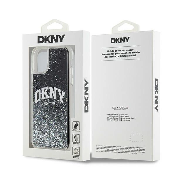 DKNY Liquid Glitter Big Logo case for iPhone 11 / Xr - blackeng