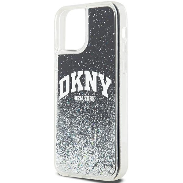 DKNY Liquid Glitter Big Logo iPhone 12 Pro/12 Case - Blackeng