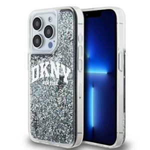 DKNY Liquid Glitter Big Logo iPhone 13 Pro / 13 Case - Blackeng