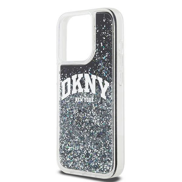 DKNY Liquid Glitter Big Logo iPhone 13 Pro / 13 Case - Blackeng