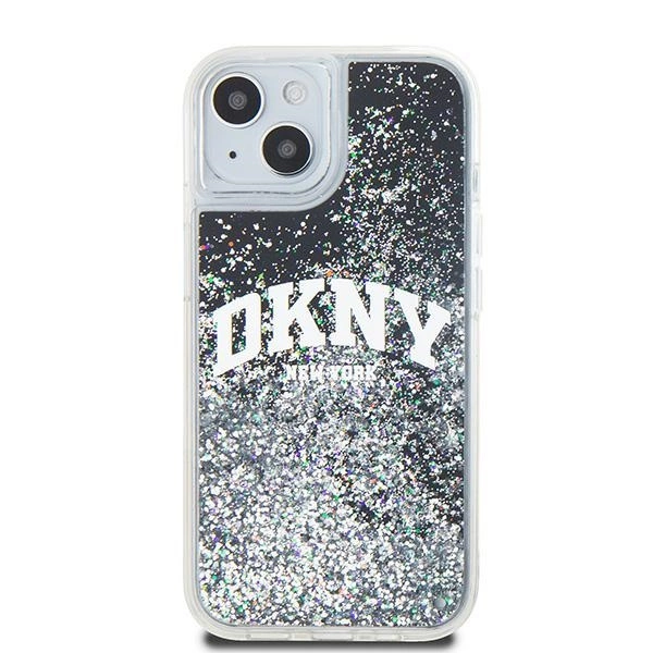 DKNY Liquid Glitter Big Logo iPhone 14/15/13 Case - Blackeng