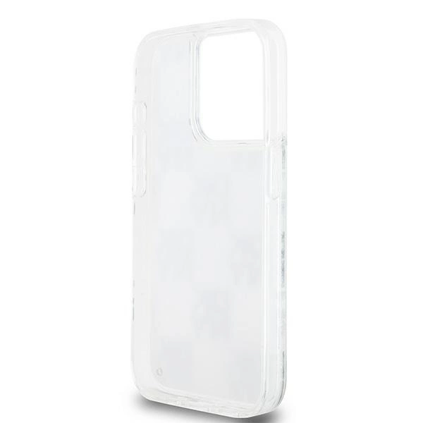 DKNY Liquid Glitter Multilogo case for iPhone 15 Pro - whiteeng