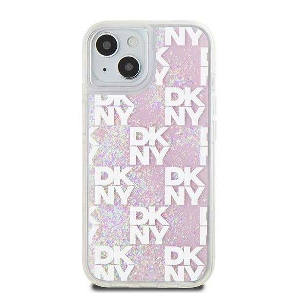 DKNY Liquid Glitter Multilogo case for iPhone 15 / 14 / 13 - pinkeng
