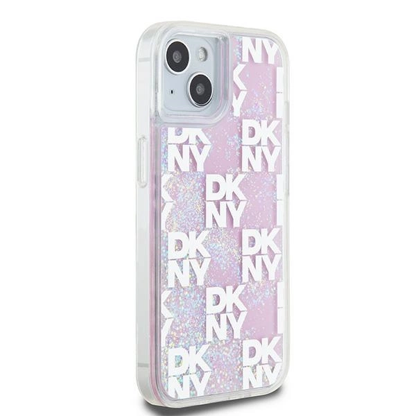 DKNY Liquid Glitter Multilogo case for iPhone 15 / 14 / 13 - pinkeng