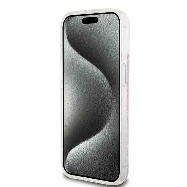 DKNY Liquid Glitter Multilogo case for iPhone 15 / 14 / 13 - pinkeng