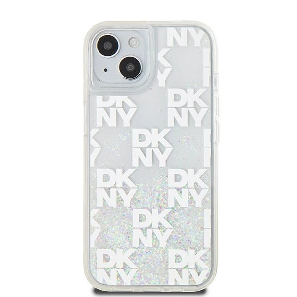 DKNY Liquid Glitter Multilogo case for iPhone 15 / 14 / 13 - whiteeng