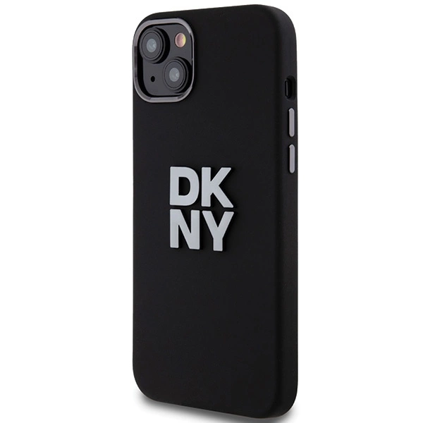 DKNY Liquid Silicone Metal Logo iPhone 15/14/13 Case - Blackeng