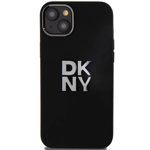 DKNY Liquid Silicone Metal Logo iPhone 15/14/13 Case - Blackeng