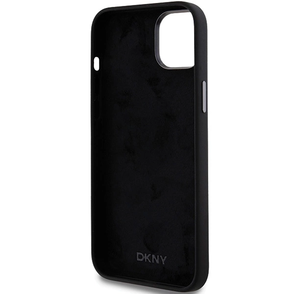 DKNY Liquid Silicone Metal Logo iPhone 15/14/13 Case - Blackeng
