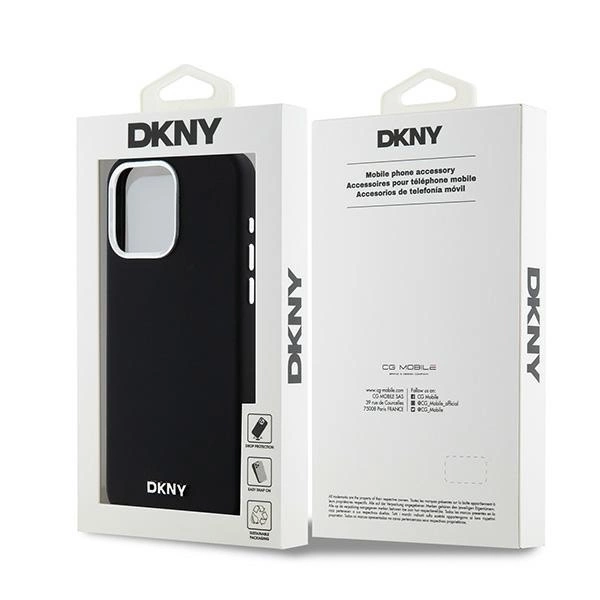 Etui DKNY Liquid Silicone Small Metal Logo MagSafe na iPhone 14 Pro Max - czarnepol