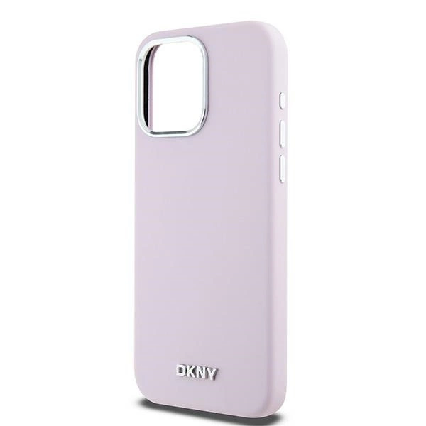 Etui DKNY Liquid Silicone Small Metal Logo MagSafe na iPhone 14 Pro Max - różowepol