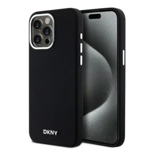 Etui DKNY Liquid Silicone Small Metal Logo MagSafe na iPhone 15 Pro Max - czarnepol