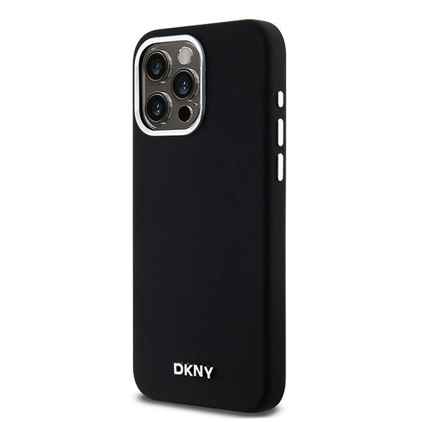 Etui DKNY Liquid Silicone Small Metal Logo MagSafe na iPhone 15 Pro Max - czarnepol