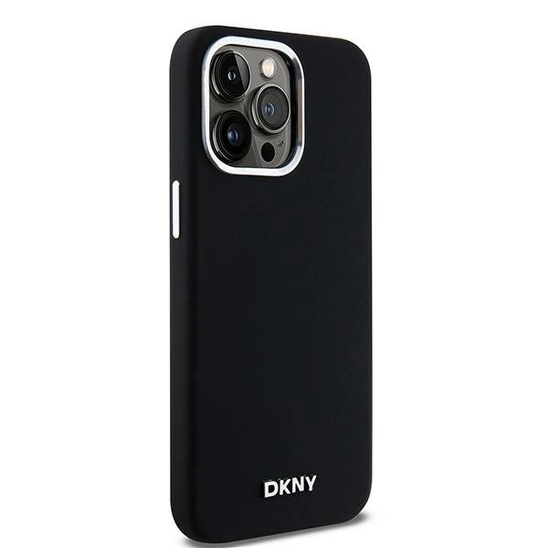 Etui DKNY Liquid Silicone Small Metal Logo MagSafe na iPhone 15 Pro Max - czarnepol