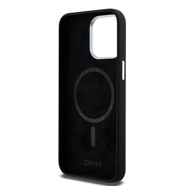 Etui DKNY Liquid Silicone Small Metal Logo MagSafe na iPhone 15 Pro Max - czarnepol