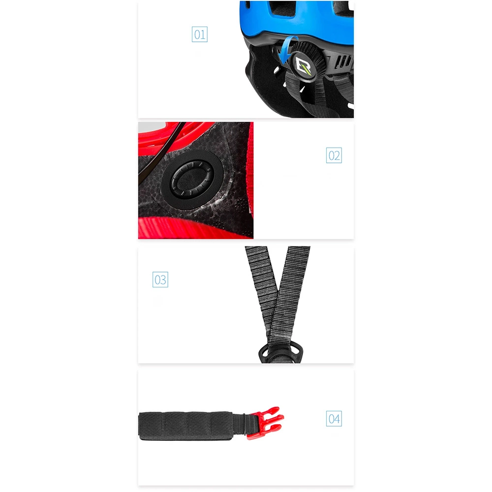 [RETURNED ITEM] Children's bicycle helmet with detachable visor Rockbros TT-32SOBL-M size M - black and orangeeng