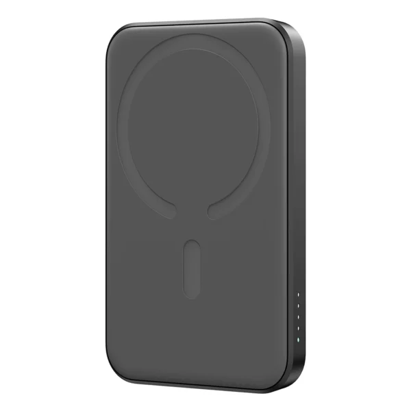 Powerbank Joyroom JR-W020 Mini 5000mAh USB-A USB-C inductive 20W - black + USB-C / USB-C cableeng