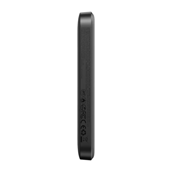 Powerbank Joyroom JR-W020 Mini 5000mAh USB-A USB-C inductive 20W - black + USB-C / USB-C cableeng
