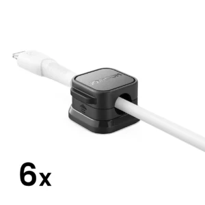 Joyroom JR-ZS368 magnetic cable organizer - black (6 pcs.)eng