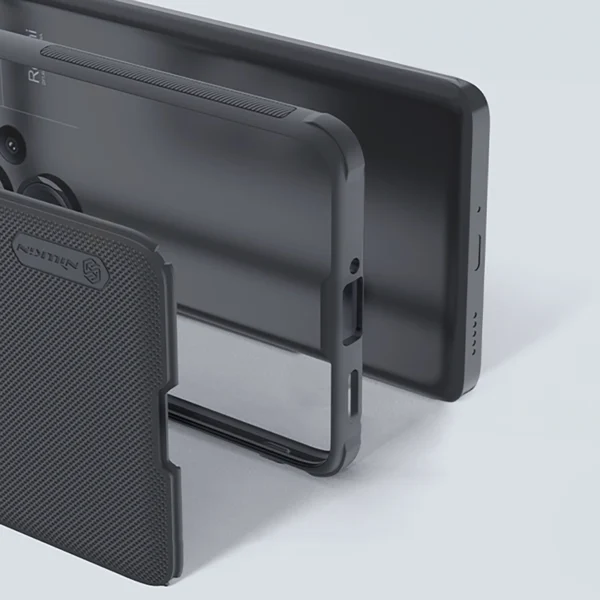 Nillkin Super Frosted Shield Pro Magnetic Case for Xiaomi Redmi Note 13 Pro+ 5G with MagSafe - blackeng