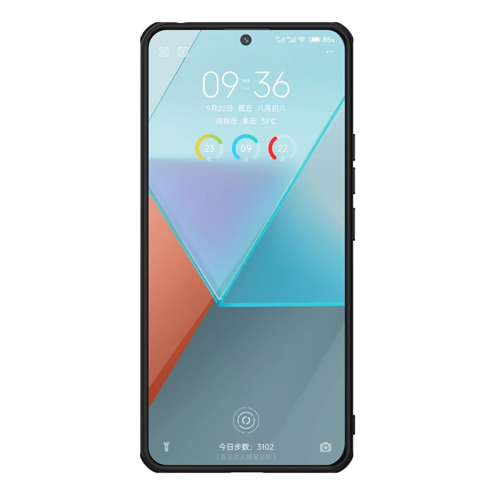 Nillkin Super Frosted Shield Pro Case for Xiaomi Redmi Note 13 Pro 4G / Poco X6 5G - Blackeng