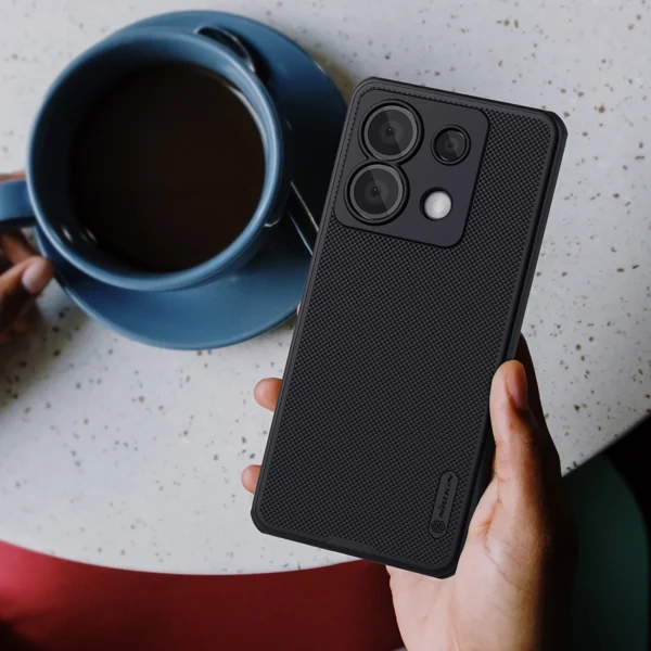 Nillkin Super Frosted Shield Pro Case for Xiaomi Redmi Note 13 Pro 4G / Poco X6 5G - Blackeng