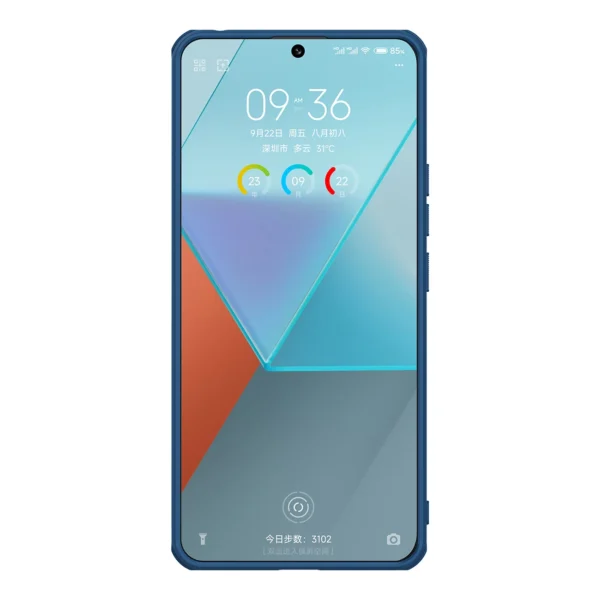 Nillkin Super Frosted Shield Pro Case for Xiaomi Redmi Note 13 Pro 5G / Poco X6 5G - Blueeng