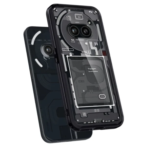 Spigen Ultra Hybrid Case for Nothing Phone 2A - Dark Gray (Zero One Pattern)eng