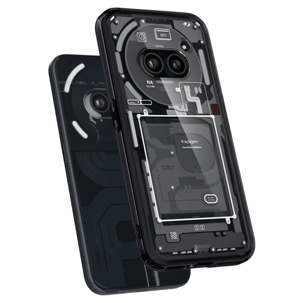 Spigen Ultra Hybrid Case for Nothing Phone 2A - Dark Gray (Zero One Pattern)eng