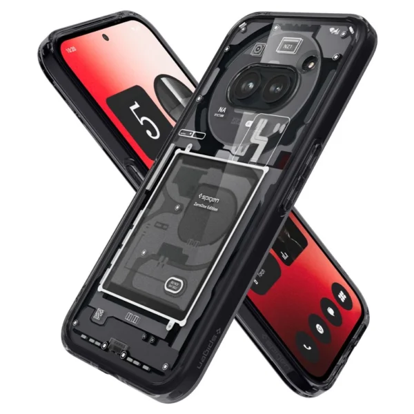 Spigen Ultra Hybrid Case for Nothing Phone 2A - Dark Gray (Zero One Pattern)eng