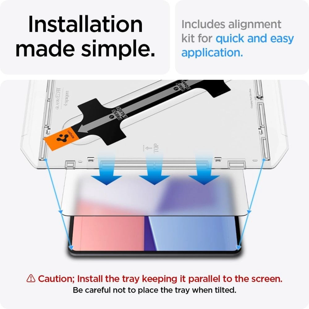 Spigen Glas.tR EZ Fit Tempered Glass for iPad Pro 13'' 2024eng