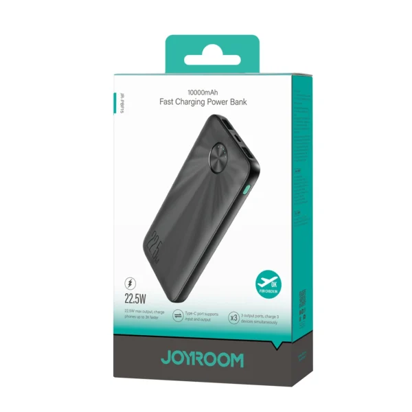 Powerbank Joyroom JR-PBF15 10000mAh USB-C USB-A 22.5W - blackeng