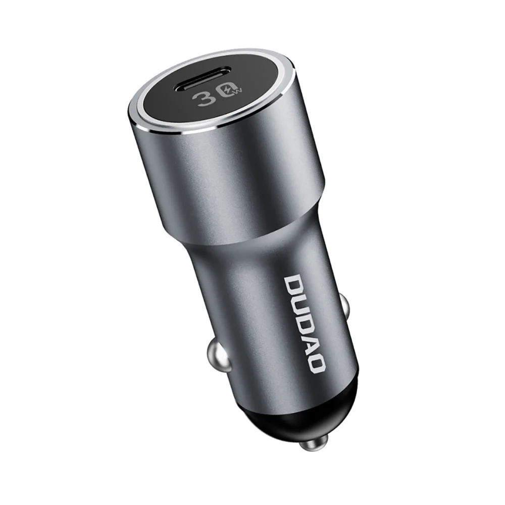 Dudao R14 USB-C 30W PD car charger - silvereng