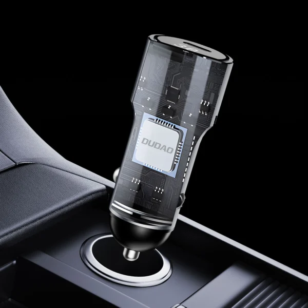 Dudao R14 USB-C 30W PD car charger - silvereng