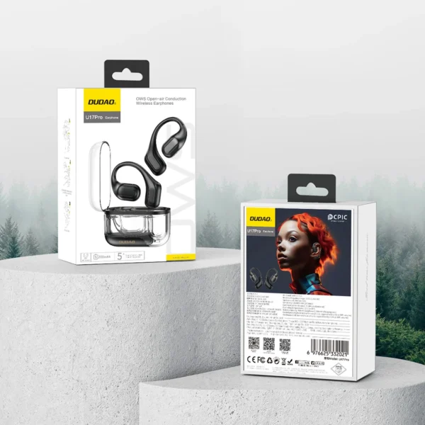 Dudao U17Pro on-ear wireless headphones with Bluetooth 5.3 and ANC - blackeng