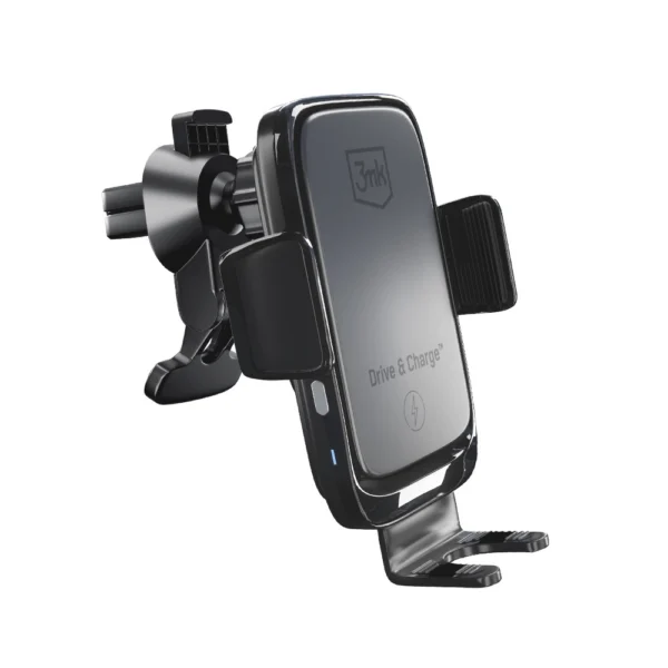 3mk Drive & Charge car phone holder for grille/window/cockpit with inductive charger - blackeng