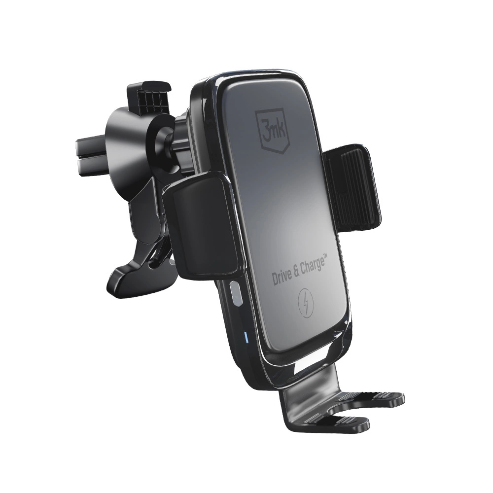 3mk Drive & Charge car phone holder for grille/window/cockpit with inductive charger - blackeng