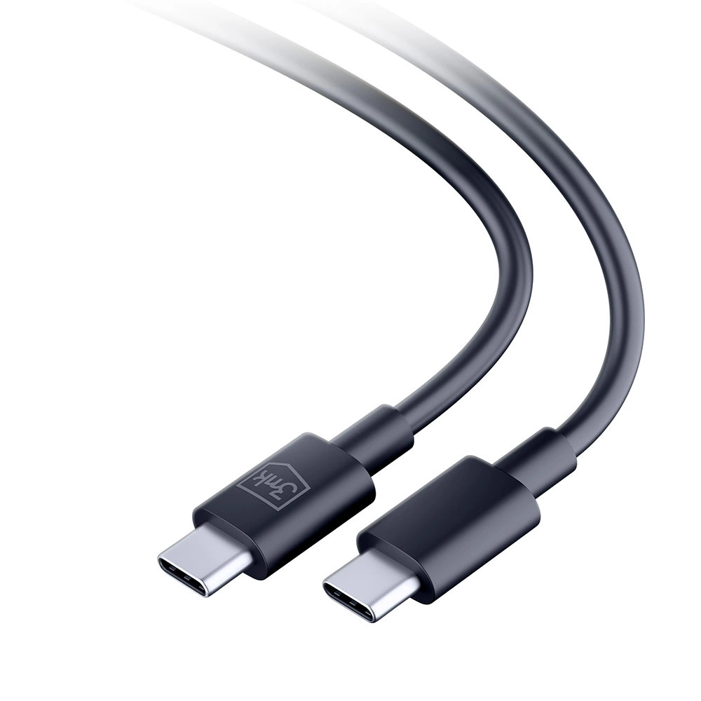 3mk Hyper Cable USB-C / USB-C 100W 1.2m - Blackeng