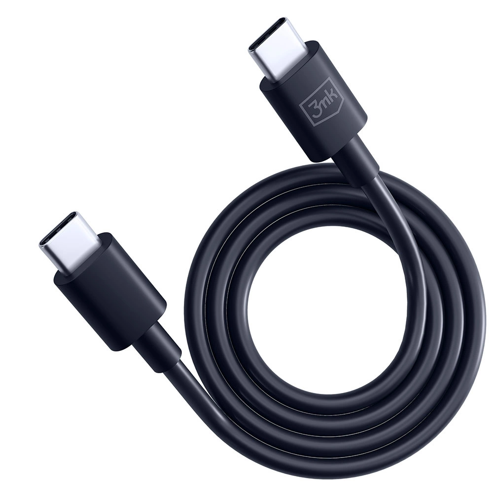 3mk Hyper Cable USB-C / USB-C 100W 1.2m - Blackeng