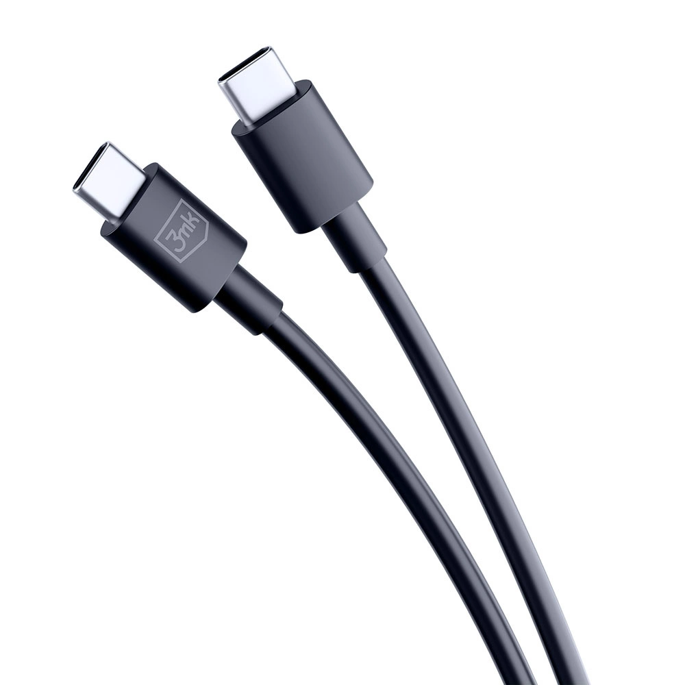 3mk Hyper Cable USB-C / USB-C 100W 1.2m - Blackeng