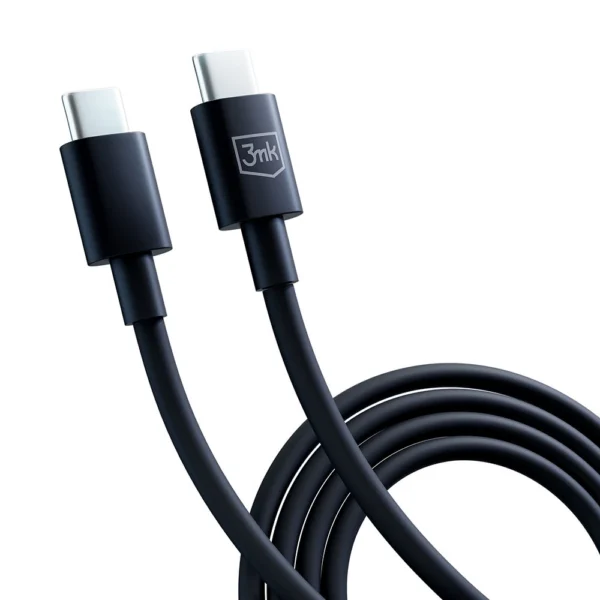 3mk Hyper Cable USB-C / USB-C 100W 1.2m - Blackeng