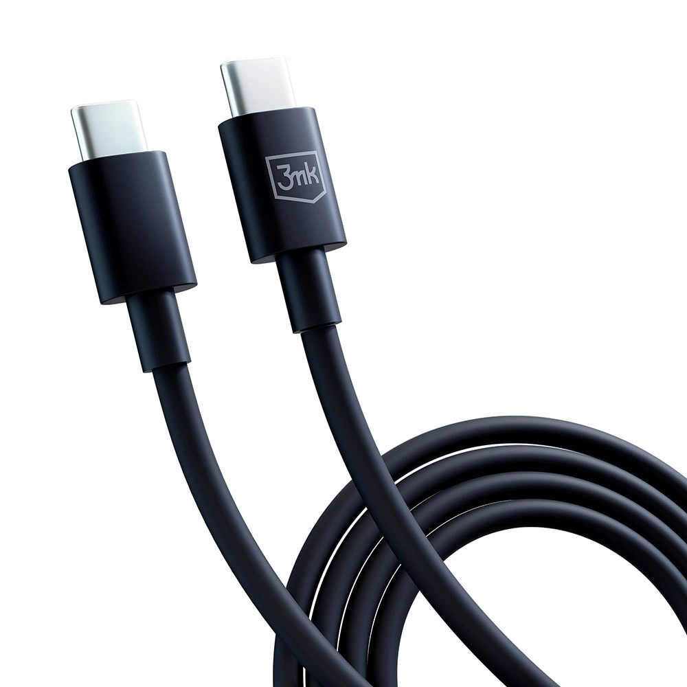 3mk Hyper Cable USB-C / USB-C 100W 1.2m - Blackeng