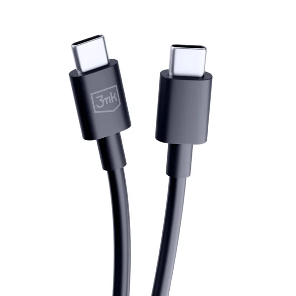 3mk Hyper Cable USB-C / USB-C 100W 1.2m - Blackeng