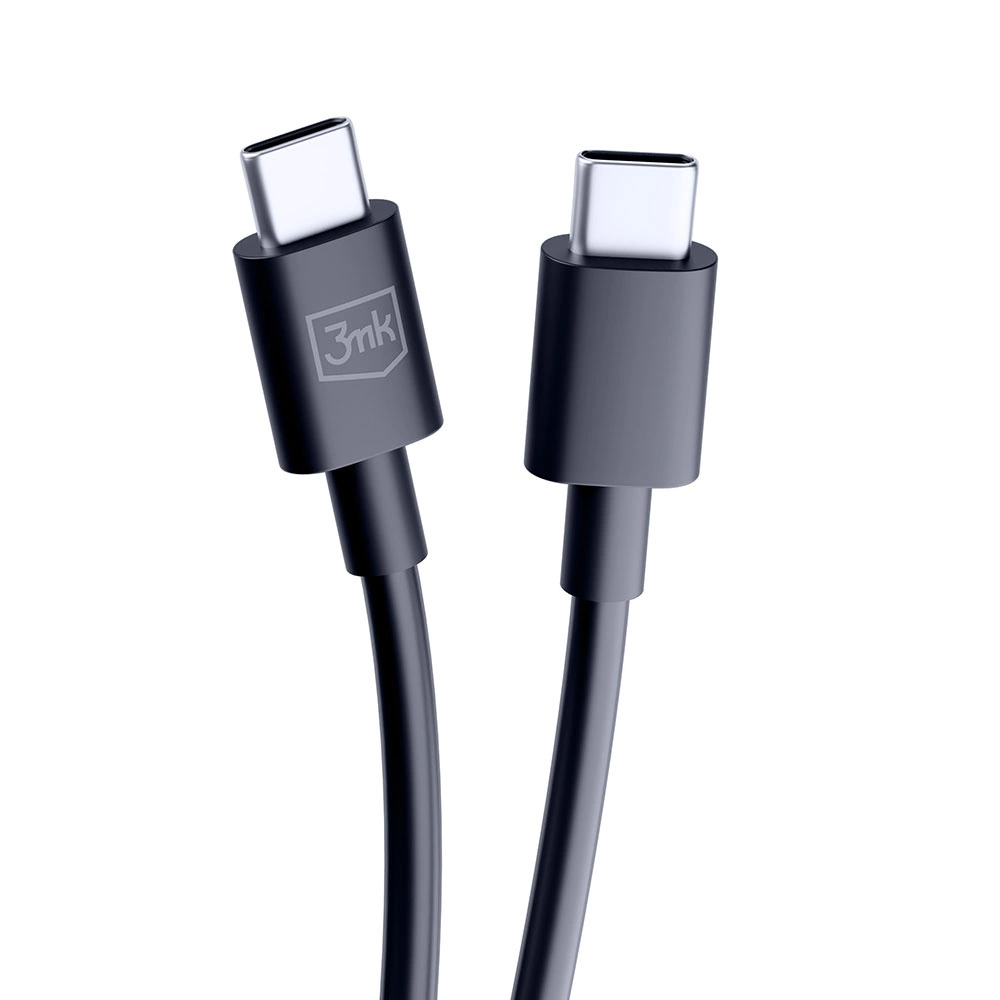 3mk Hyper Cable USB-C / USB-C 100W 1.2m - Blackeng