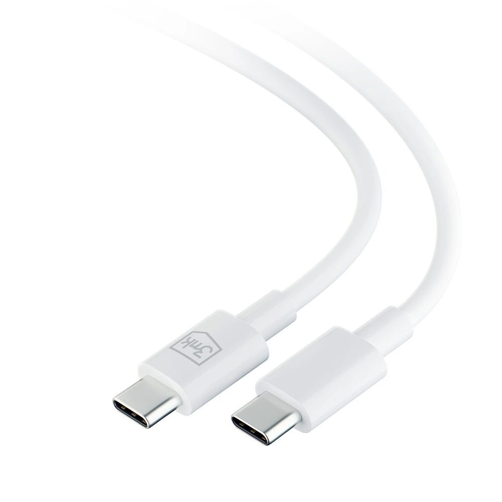3mk Hyper Cable USB-C / USB-C 100W 1.2m - whiteeng