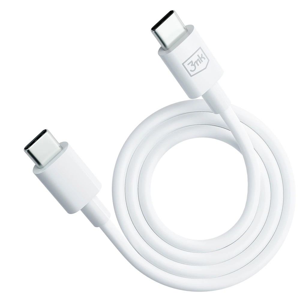3mk Hyper Cable USB-C / USB-C 100W 1.2m - whiteeng
