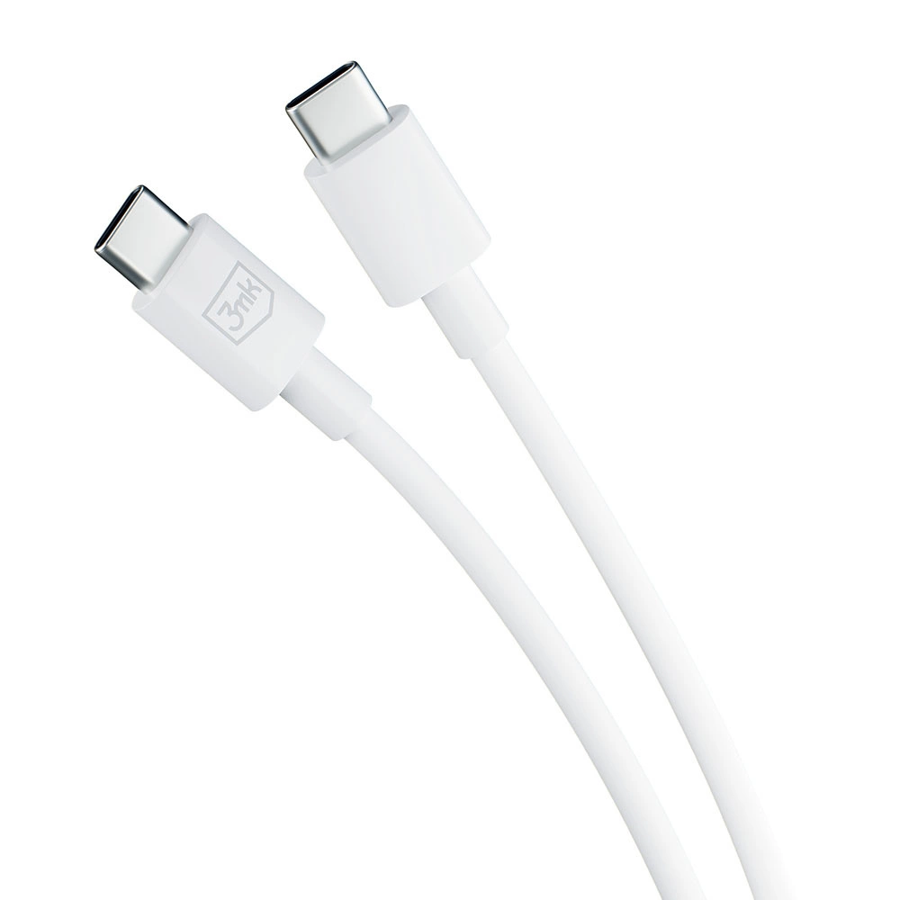 3mk Hyper Cable USB-C / USB-C 100W 1.2m - whiteeng