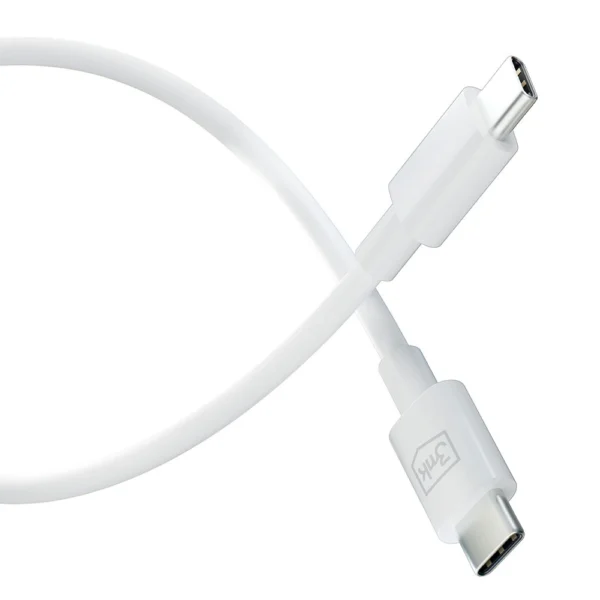 3mk Hyper Cable USB-C / USB-C 100W 1.2m - whiteeng