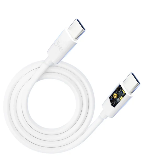 3mk Hyper Cable USB-C / USB-C 100W 2m - whiteeng