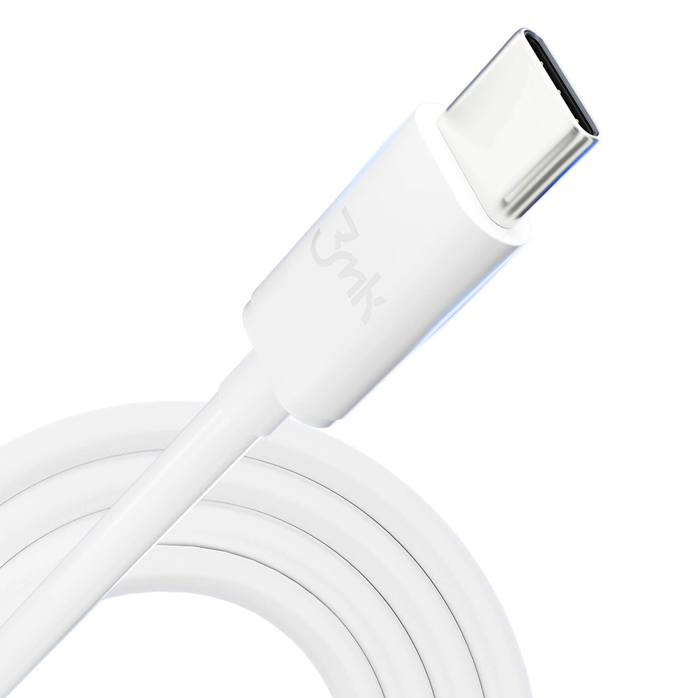 3mk Hyper Cable USB-C / USB-C 100W 2m - whiteeng